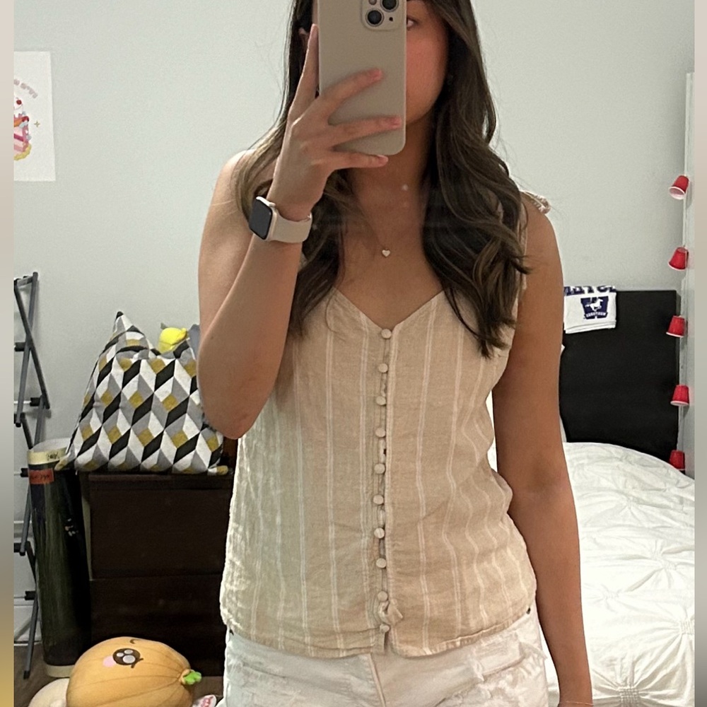 Tie tank top